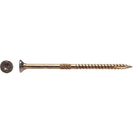 Big Timber No. 9 x 3 In. Yellow Zinc Wood Screw, 2000PK YTX93